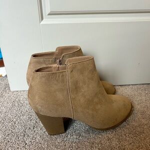 Tan booties